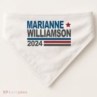 Marianne Williamson 2024 Political USA-Made Doggie Bandana thumb 0