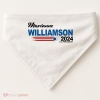 Marianne Williamson 2024 US President Election USA-Made Doggie Bandana thumb 0