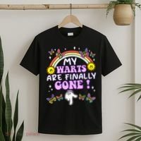 My Warts Are Finally Gone Funny Embarrassing Adult Humor T-Shirt thumb 2