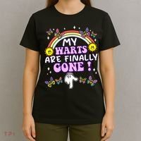 My Warts Are Finally Gone Funny Embarrassing Adult Humor T-Shirt thumb 4