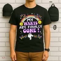 My Warts Are Finally Gone Funny Embarrassing Adult Humor T-Shirt thumb 6