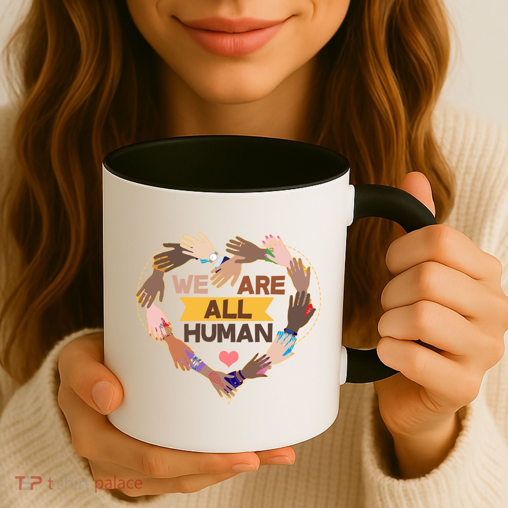Multicultural We Are All Human Coffee Mug