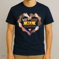 Multicultural We Are All Human T-Shirt thumb 3