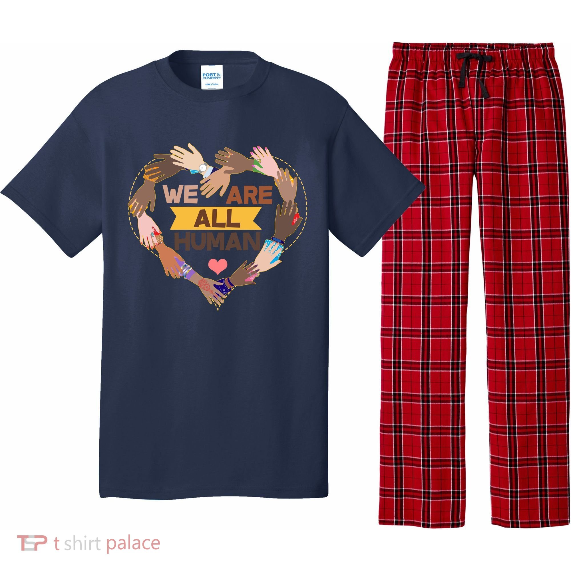 Multicultural We Are All Human Pajama Set