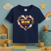 Multicultural We Are All Human Toddler T-Shirt thumb 3