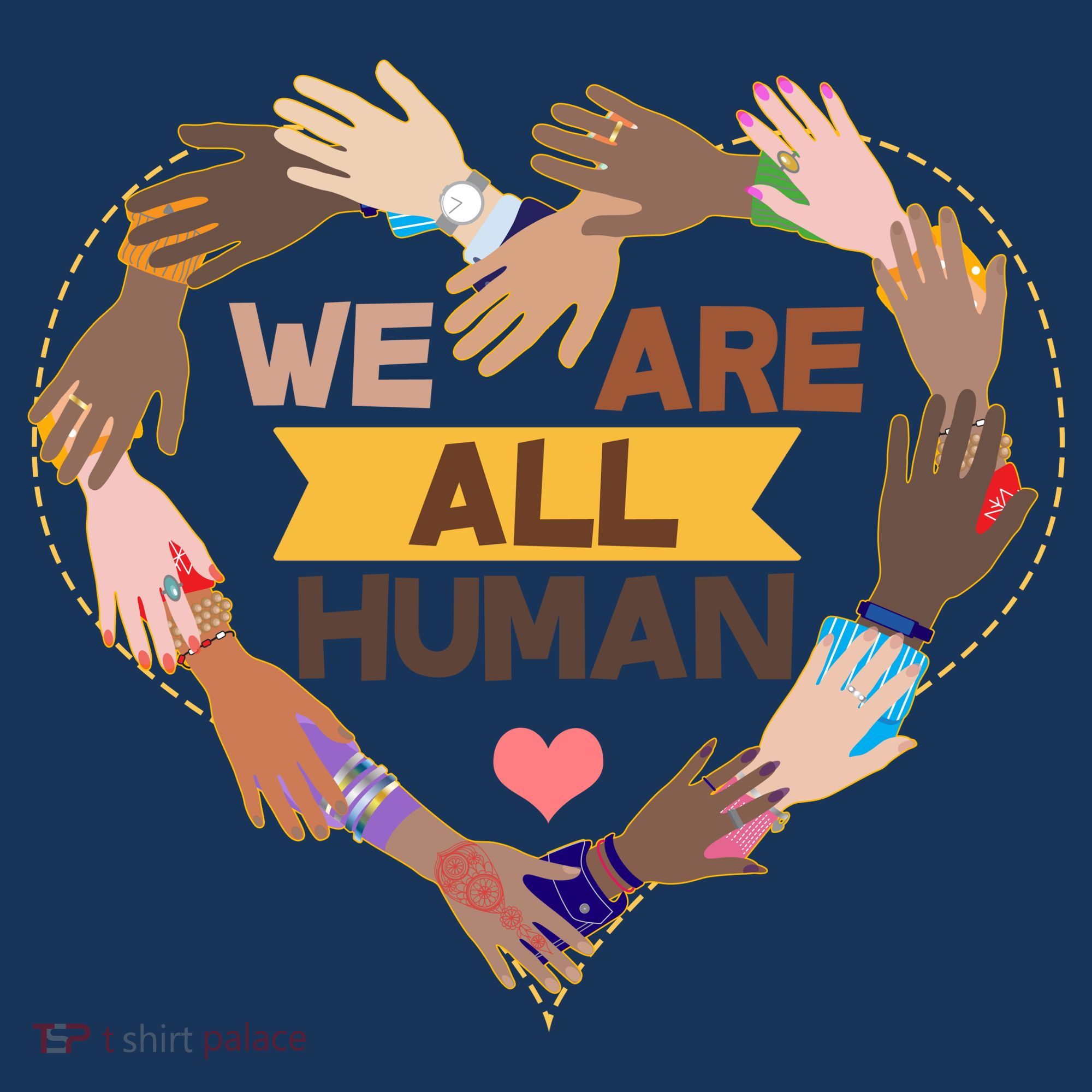 Multicultural We Are All Human Women's T-Shirt