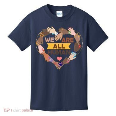 Multicultural We Are All Human Kids T-Shirt