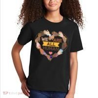Multicultural We Are All Human Kids T-Shirt thumb 2
