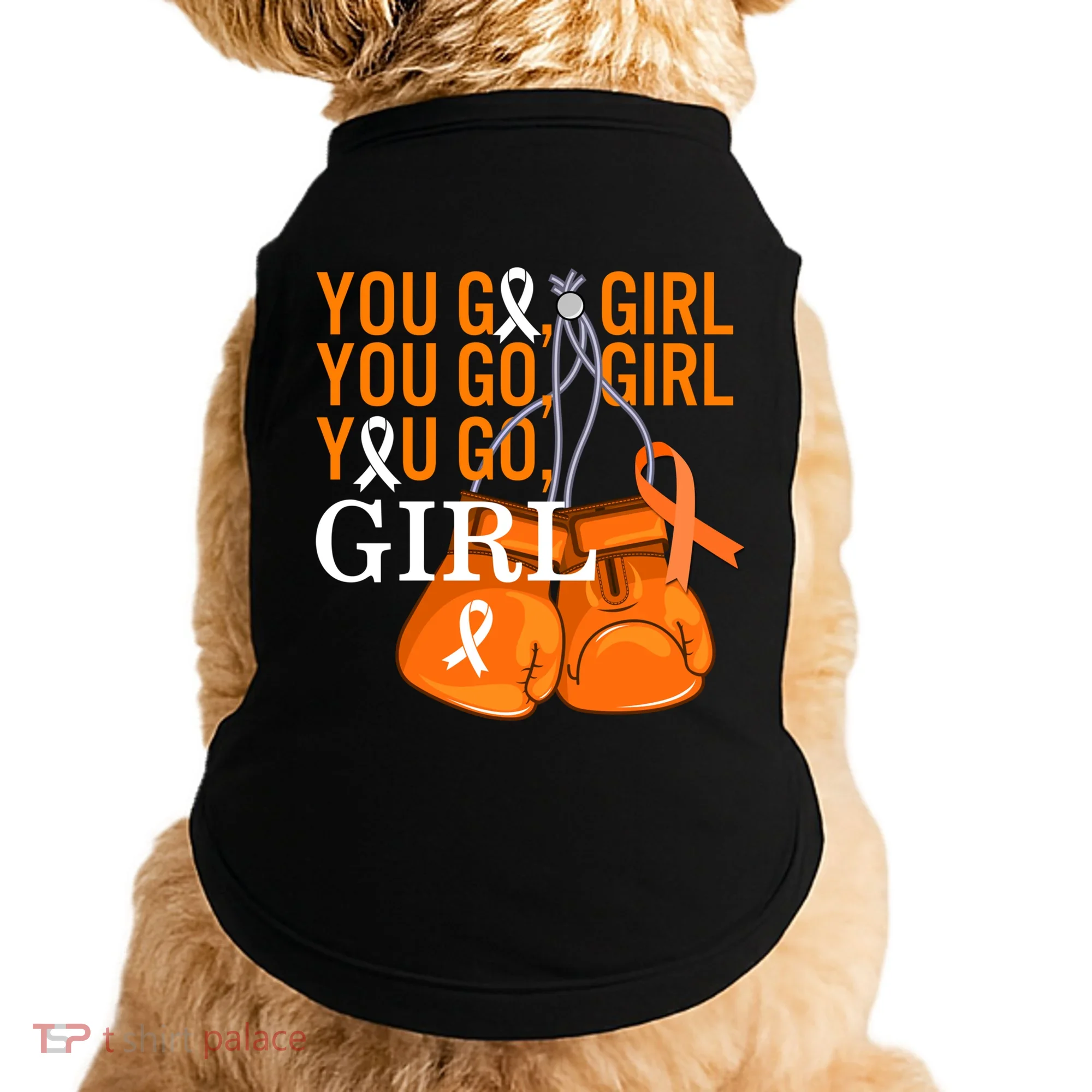 Ms Warrior Awareness You Go Multiple Sclerosis Fight Gift Doggie Tank
