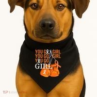 Ms Warrior Awareness You Go Multiple Sclerosis Fight Gift USA-Made Doggie Bandana thumb 1