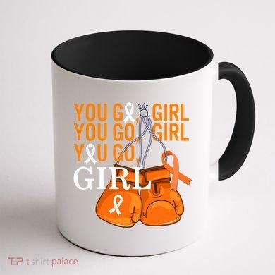 Ms Warrior Awareness You Go Multiple Sclerosis Fight Gift Coffee Mug back
