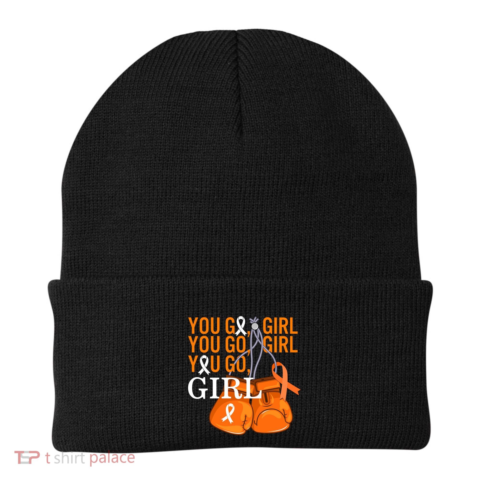 Ms Warrior Awareness You Go Multiple Sclerosis Fight Gift Beanie