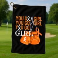 Ms Warrior Awareness You Go Multiple Sclerosis Fight Gift Golf Towel thumb 1
