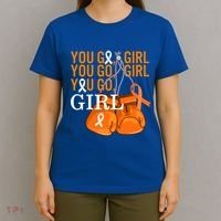 Ms Warrior Awareness You Go Multiple Sclerosis Fight Gift T-Shirt thumb 4