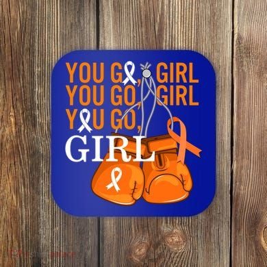 Ms Warrior Awareness You Go Multiple Sclerosis Fight Gift Coaster