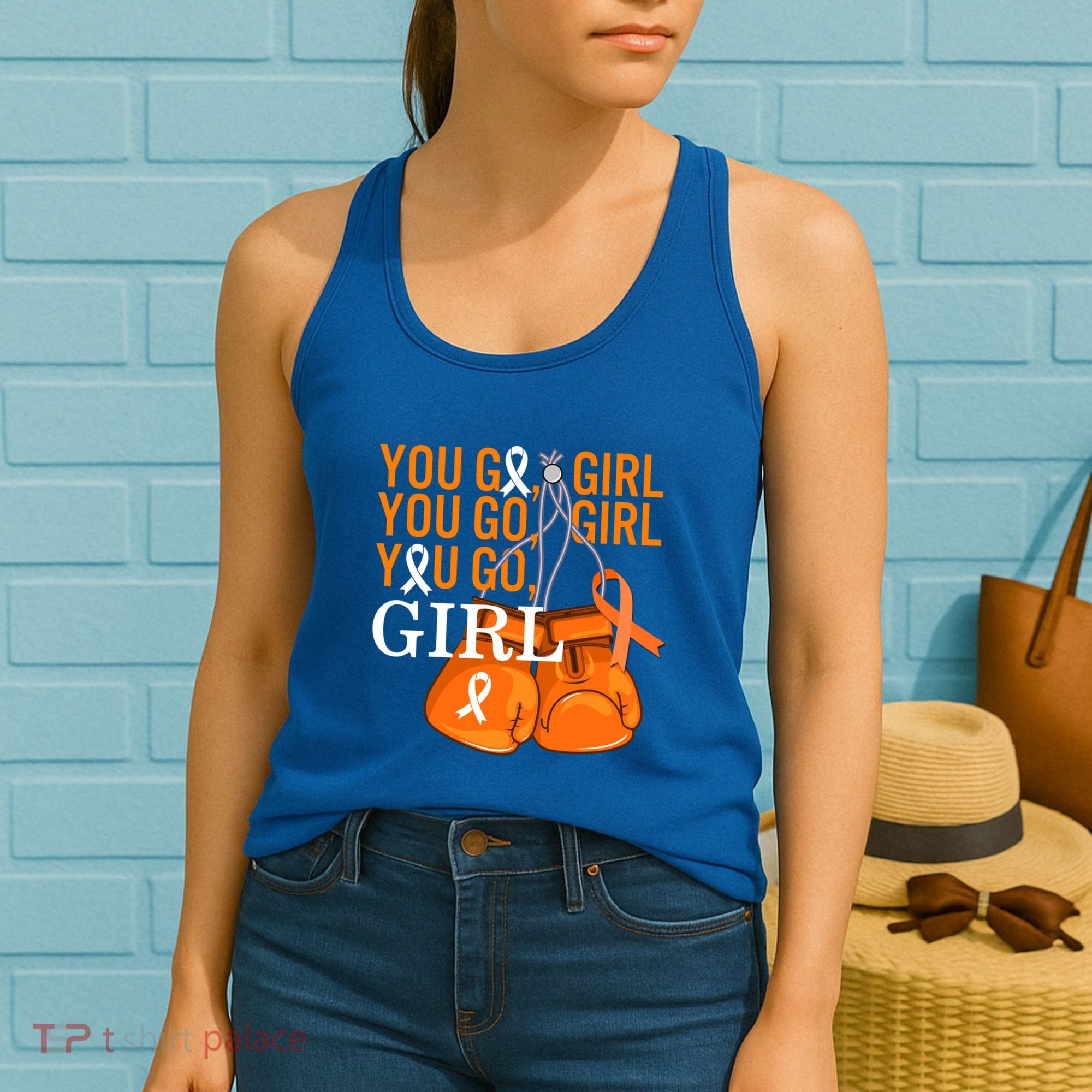 Ms Warrior Awareness You Go Multiple Sclerosis Fight Gift Women's Tank Top