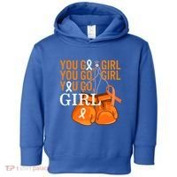 Ms Warrior Awareness You Go Multiple Sclerosis Fight Gift Toddler Hoodie thumb 0