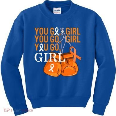 Ms Warrior Awareness You Go Multiple Sclerosis Fight Gift Kids Sweatshirt