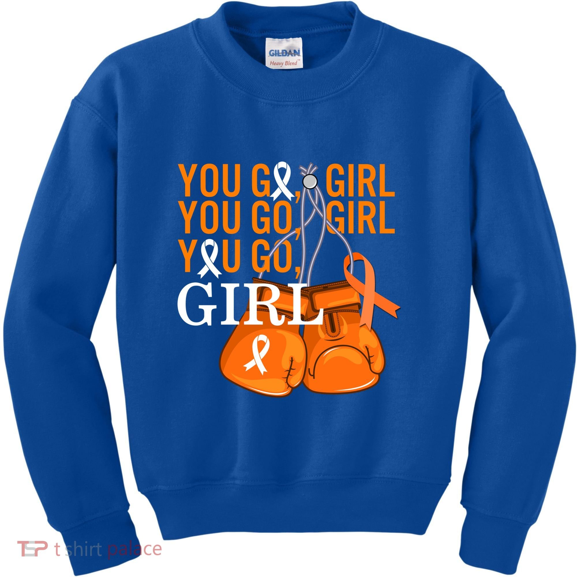 Ms Warrior Awareness You Go Multiple Sclerosis Fight Gift Kids Sweatshirt