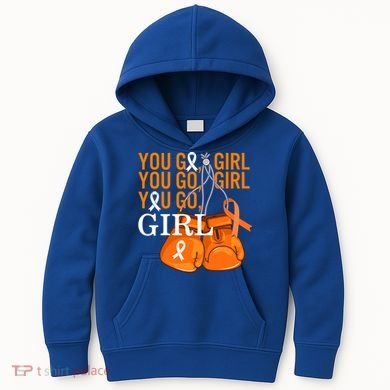 Ms Warrior Awareness You Go Multiple Sclerosis Fight Gift Kids Hoodie