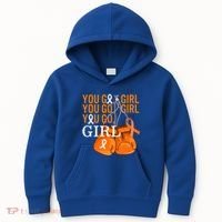 Ms Warrior Awareness You Go Multiple Sclerosis Fight Gift Kids Hoodie thumb 0
