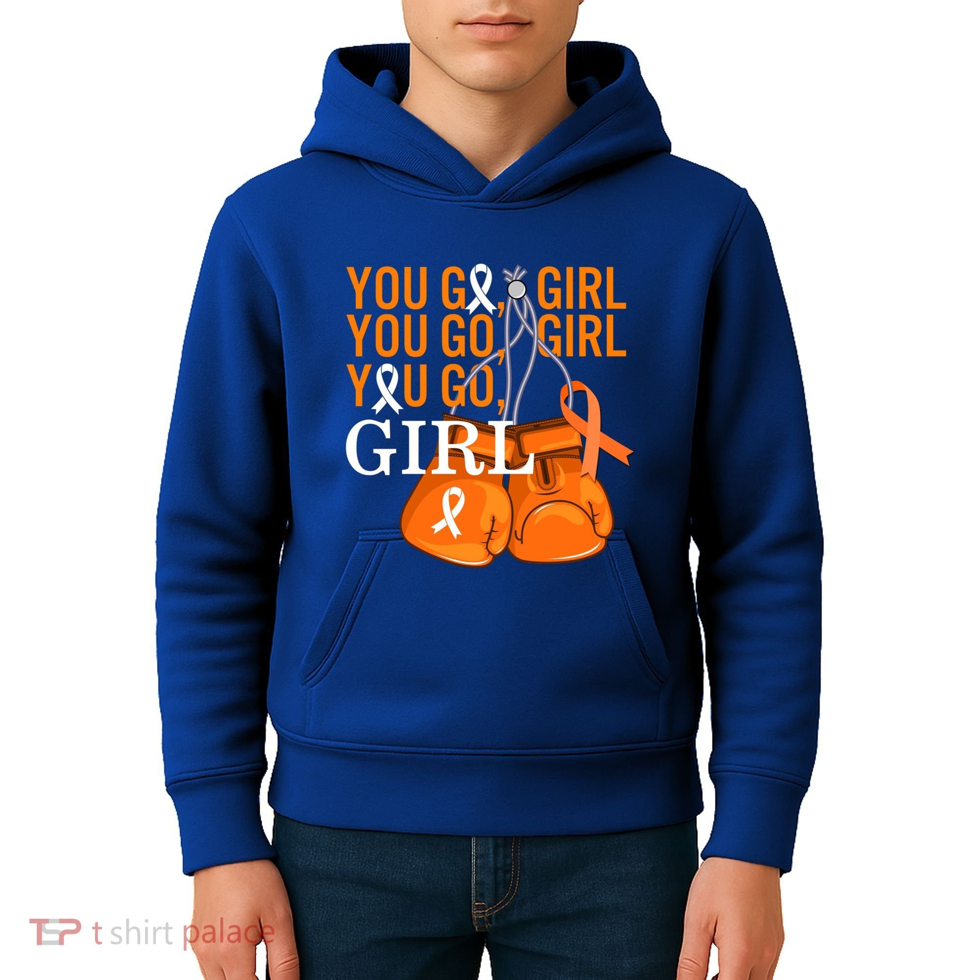 Ms Warrior Awareness You Go Multiple Sclerosis Fight Gift Kids Hoodie