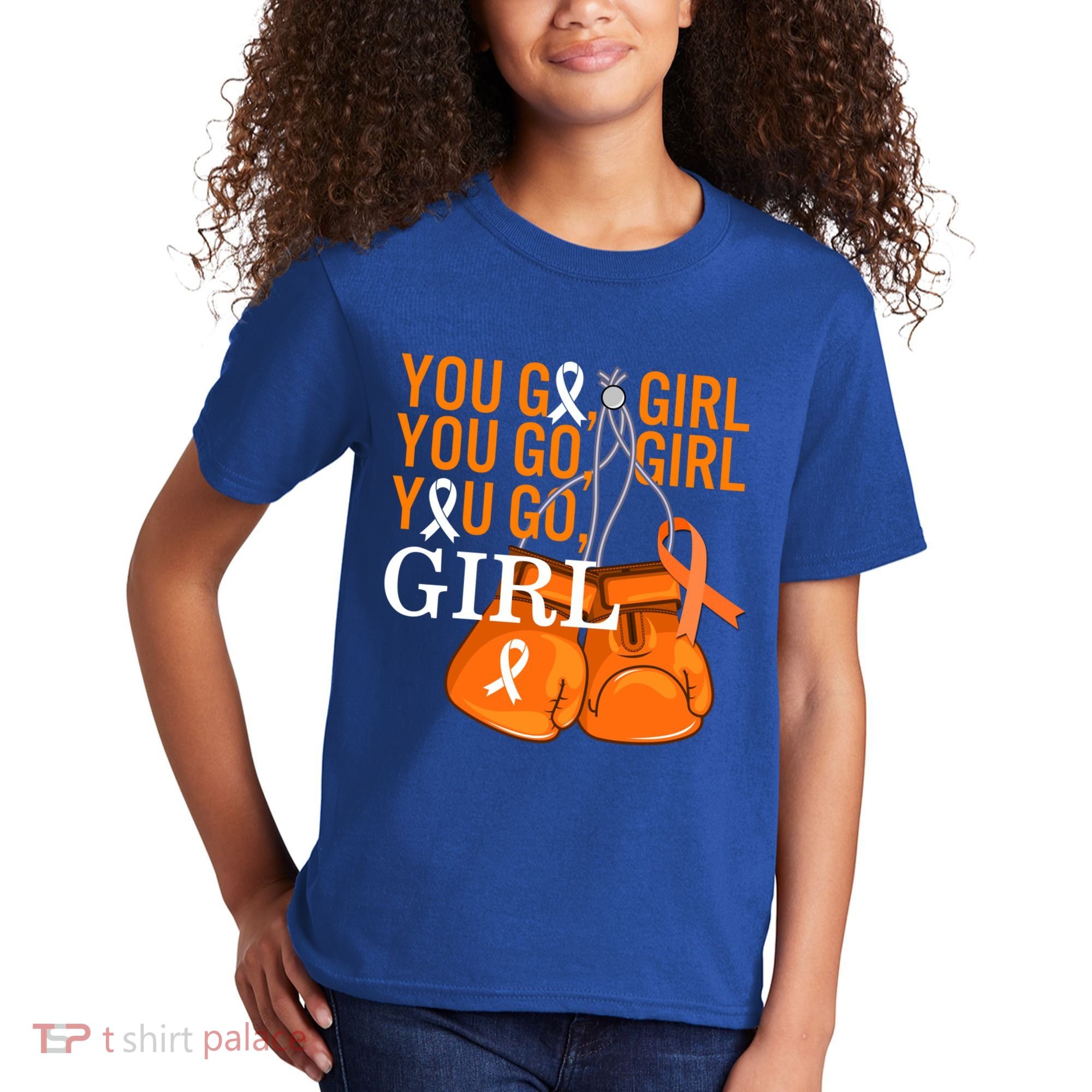 Ms Warrior Awareness You Go Multiple Sclerosis Fight Gift Kids T-Shirt