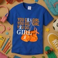 Ms Warrior Awareness You Go Multiple Sclerosis Fight Gift Kids T-Shirt thumb 3
