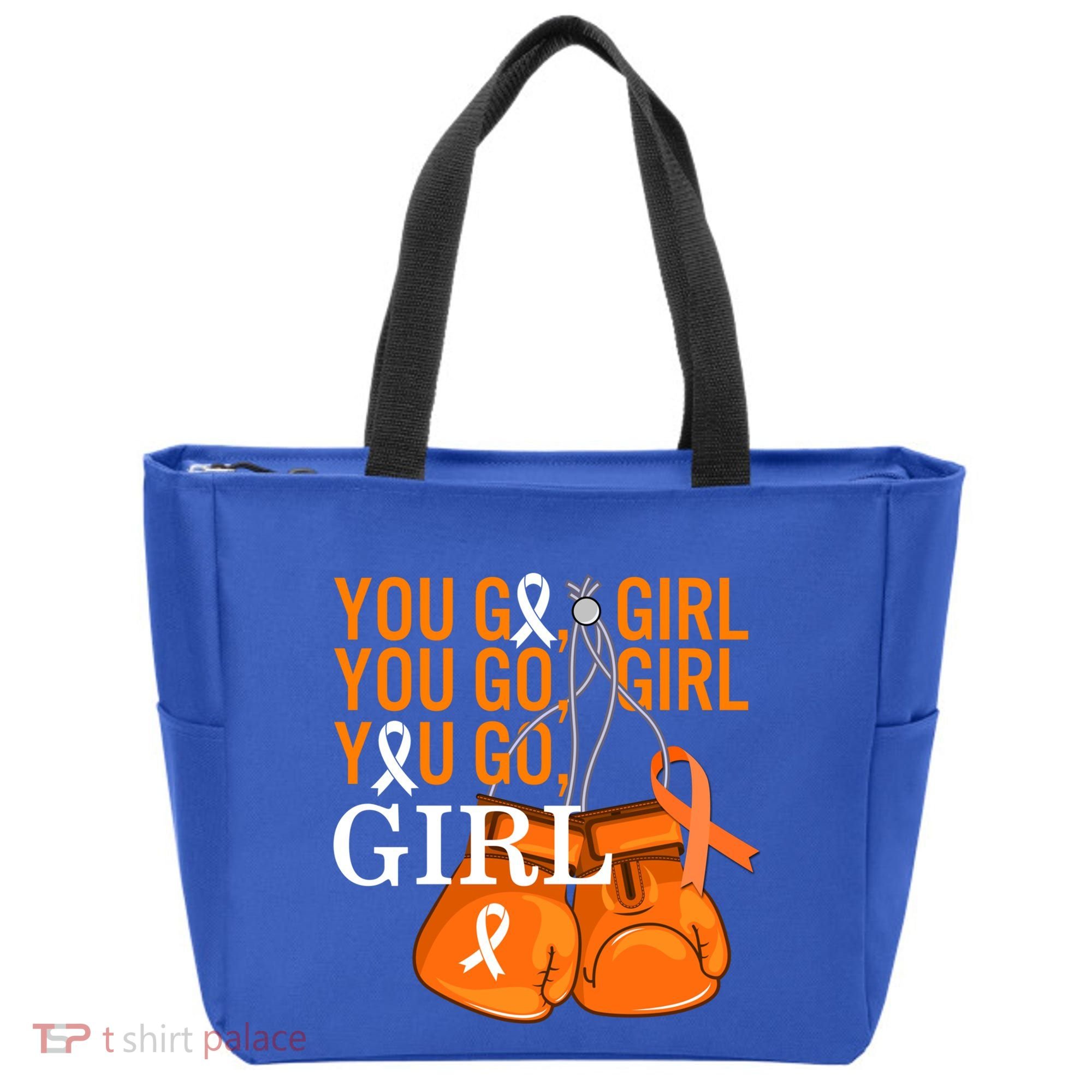 Ms Warrior Awareness You Go Multiple Sclerosis Fight Gift Tote Bag