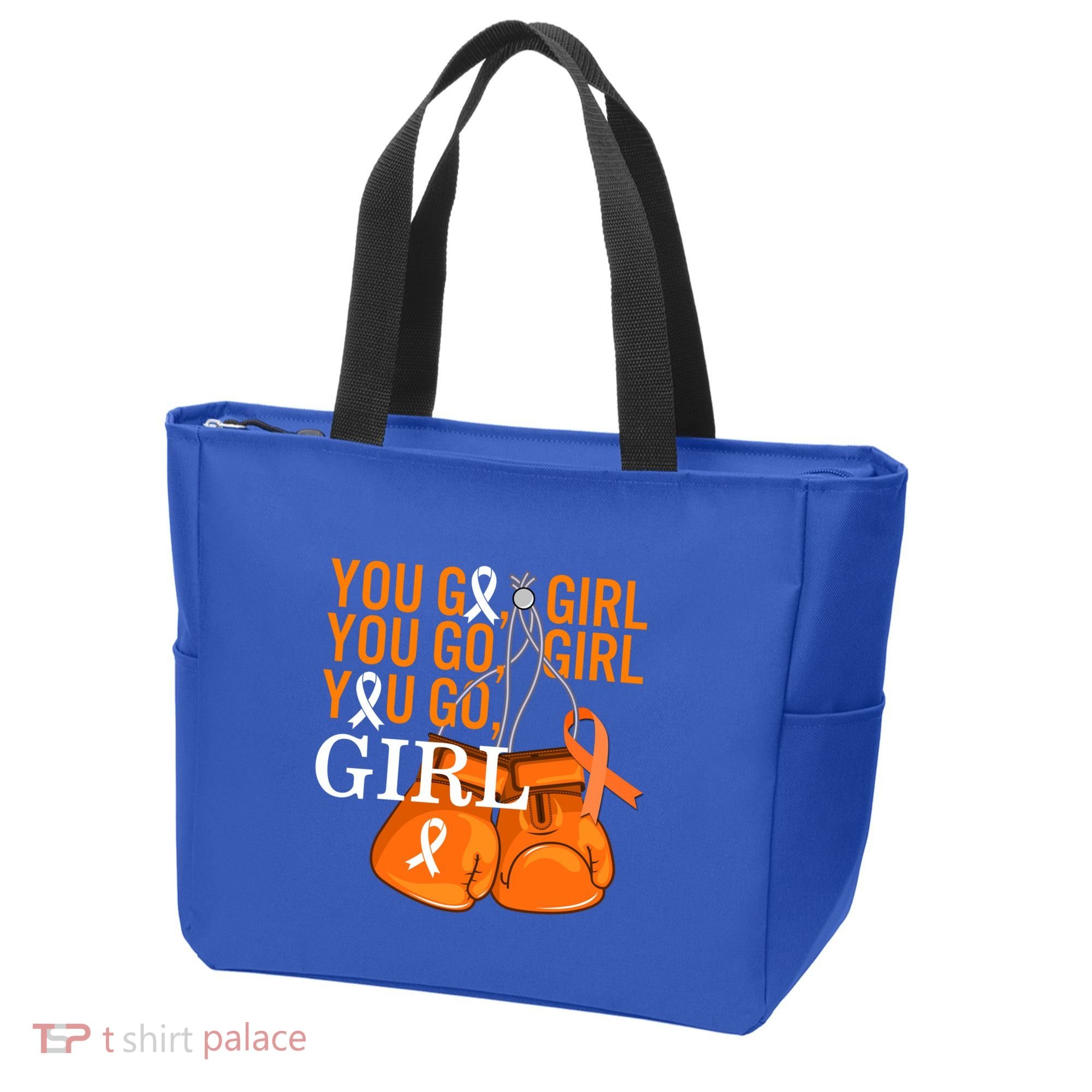 Ms Warrior Awareness You Go Multiple Sclerosis Fight Gift Tote Bag