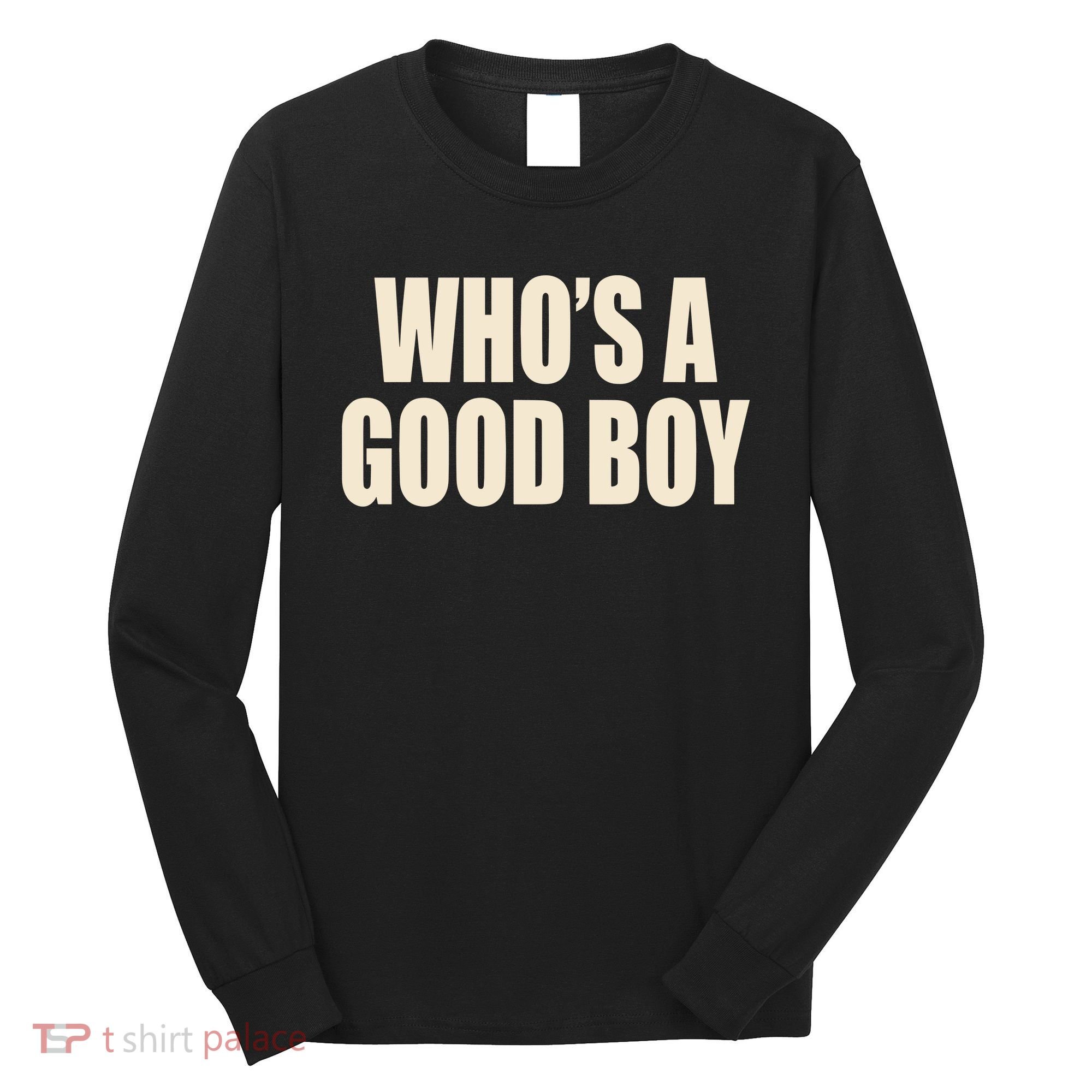 Moximimi WhoS A Good Boy Orange Long Sleeve Shirt