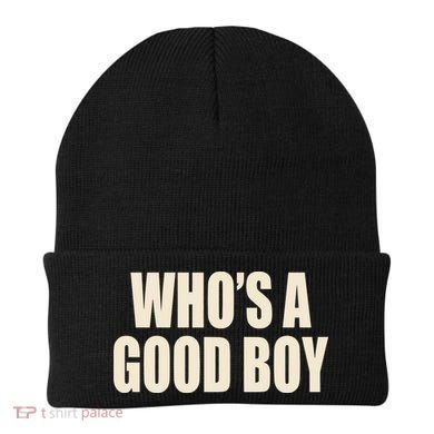 Moximimi WhoS A Good Boy Orange Beanie