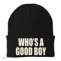 Moximimi WhoS A Good Boy Orange Beanie thumb 0