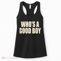 Moximimi WhoS A Good Boy Orange Women's Tank Top thumb 0