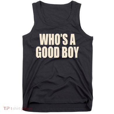 Moximimi WhoS A Good Boy Orange Tank Top