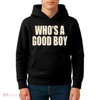 Moximimi WhoS A Good Boy Orange Kids Hoodie thumb 4