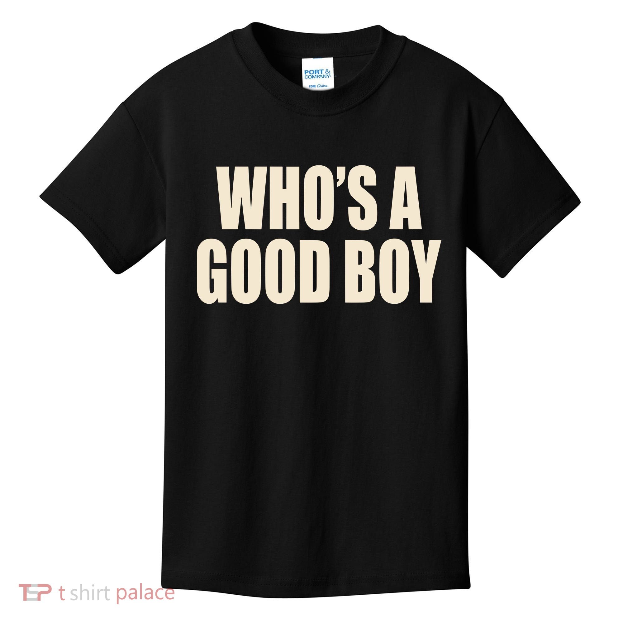 Moximimi WhoS A Good Boy Orange Kids T-Shirt