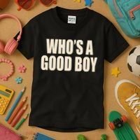 Moximimi WhoS A Good Boy Orange Kids T-Shirt thumb 3