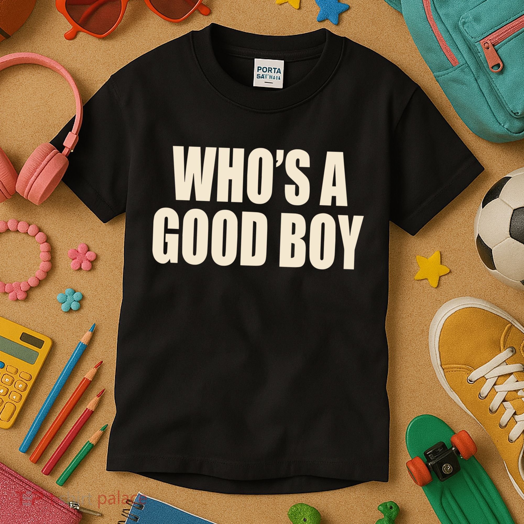 Moximimi WhoS A Good Boy Orange Kids T-Shirt