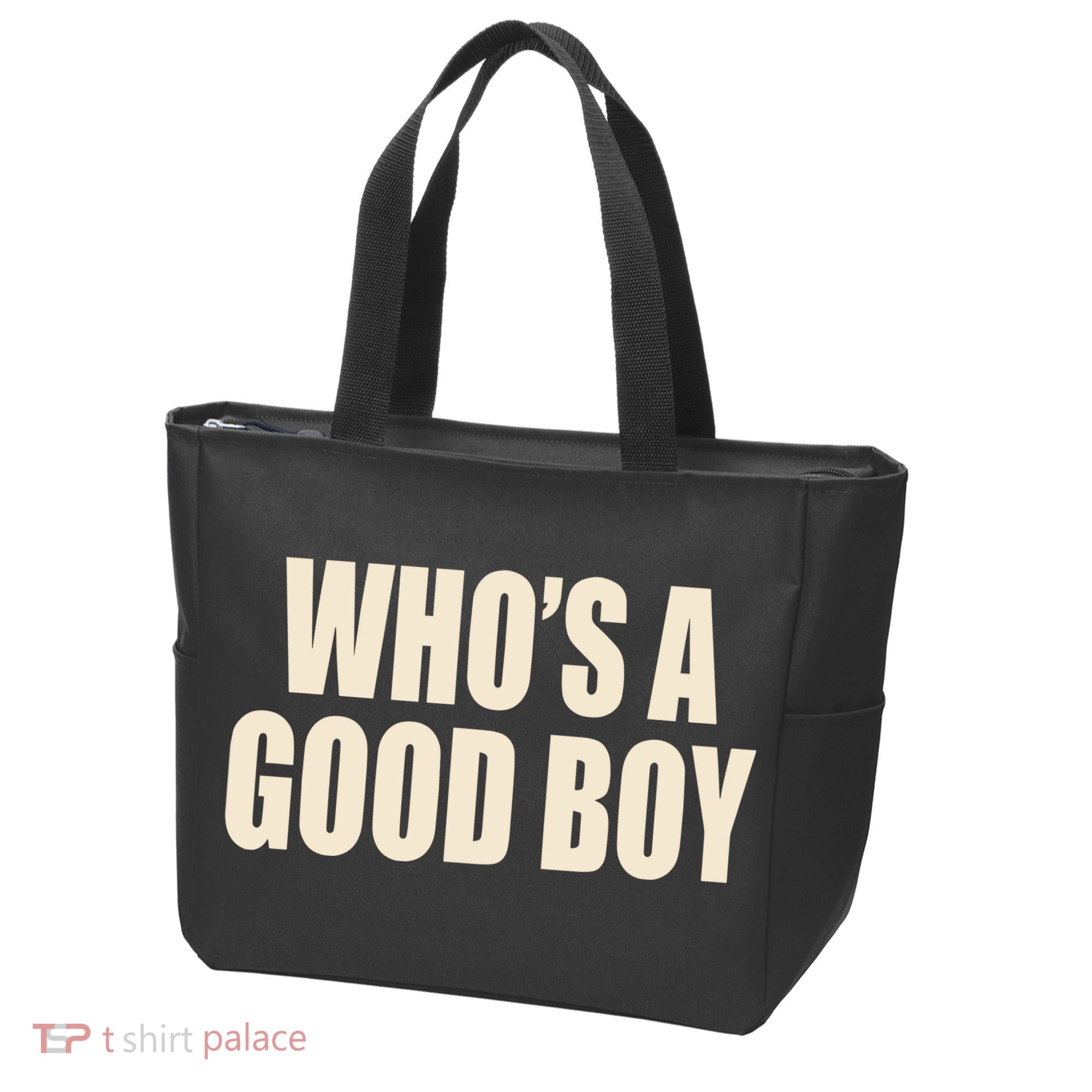 Moximimi WhoS A Good Boy Orange Tote Bag