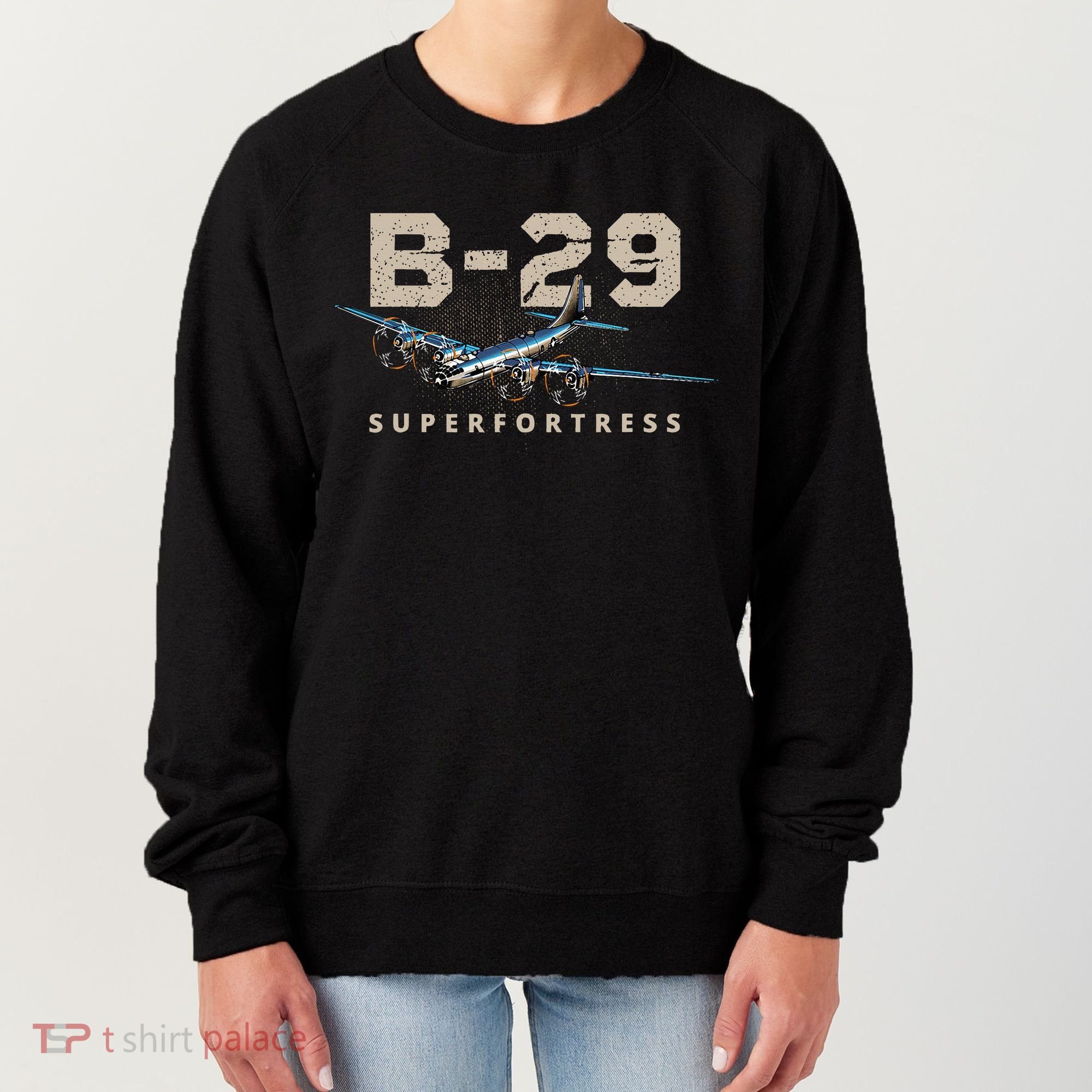 Military Warbird Airplane B29 Superfortress Women's Sweatshirt