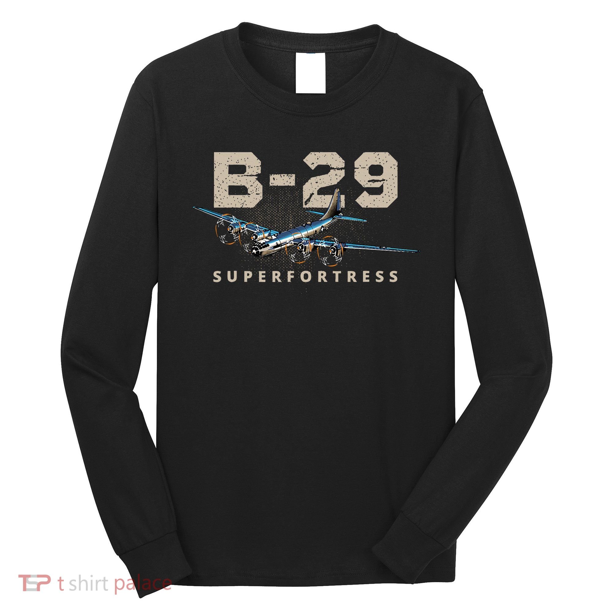 Military Warbird Airplane B29 Superfortress Long Sleeve Shirt
