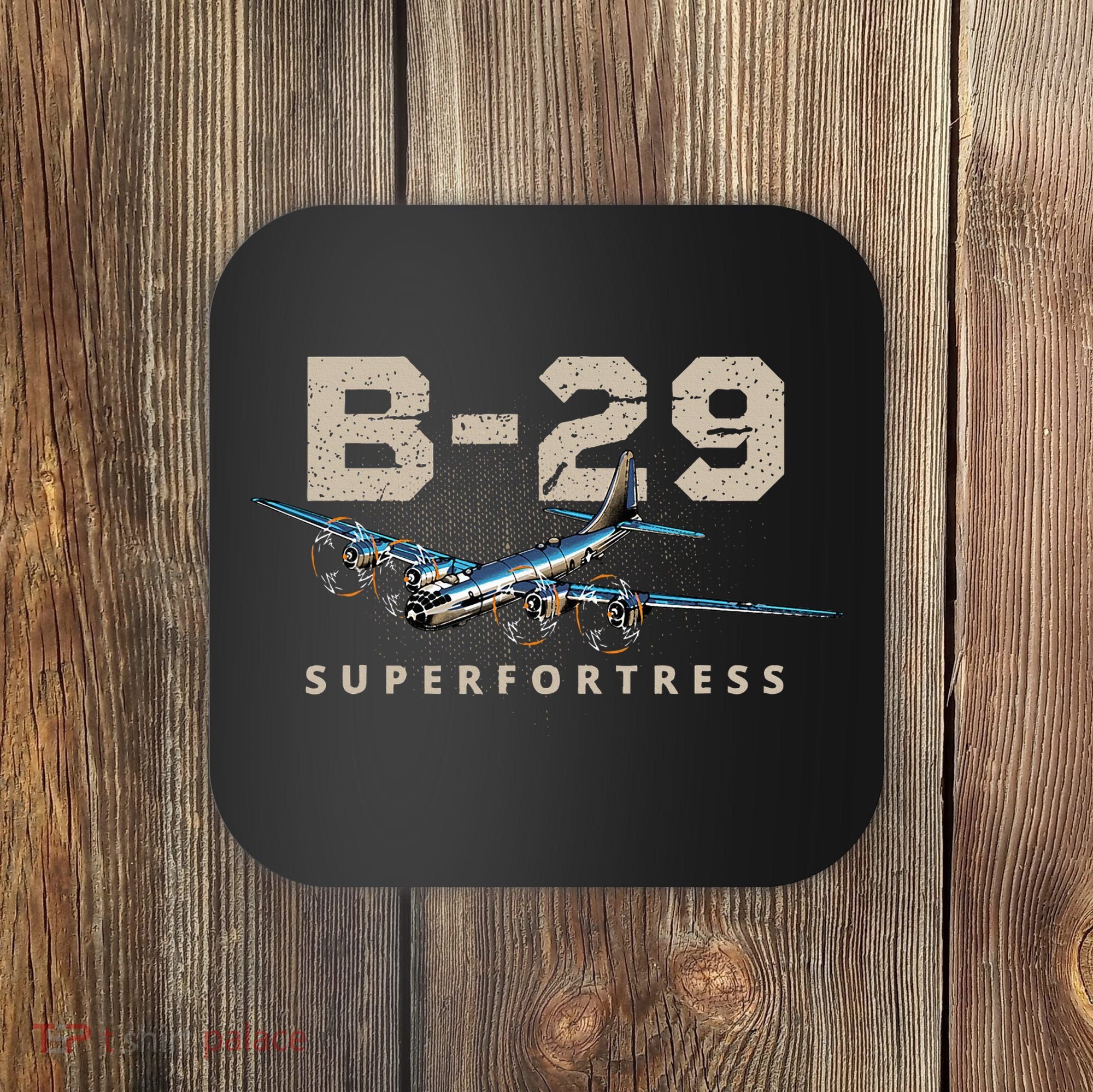 Military Warbird Airplane B29 Superfortress Coaster