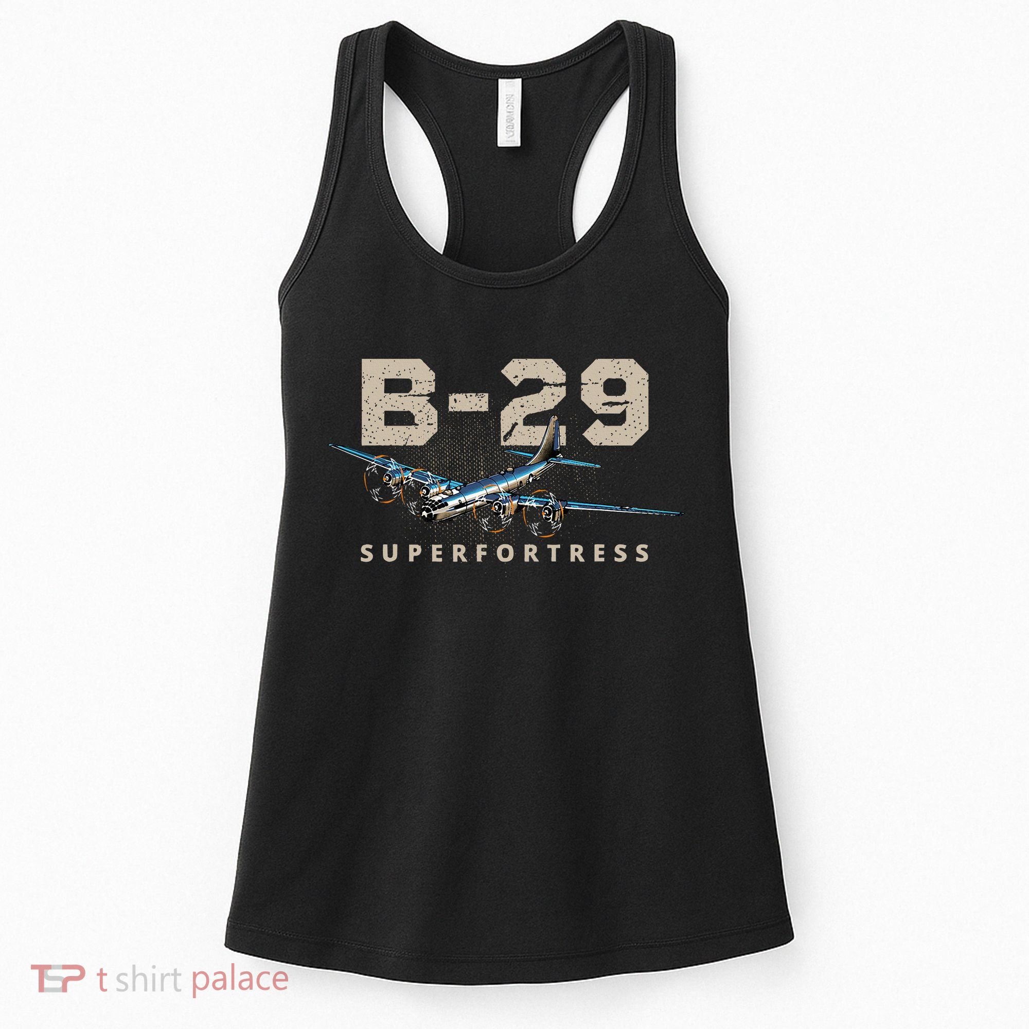 Military Warbird Airplane B29 Superfortress Women's Tank Top