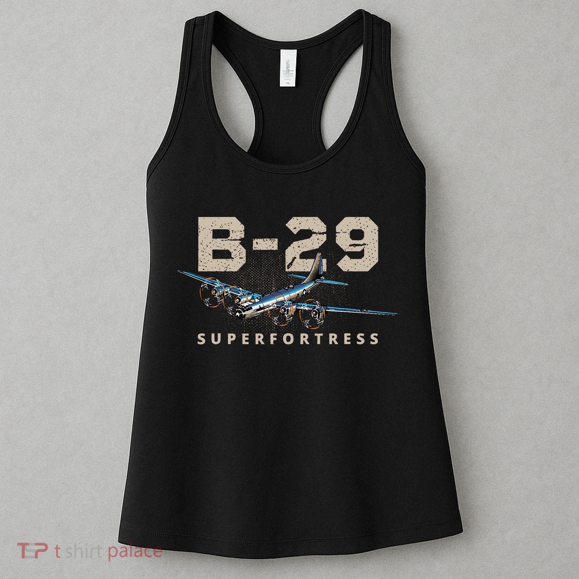 Military Warbird Airplane B29 Superfortress Women's Tank Top
