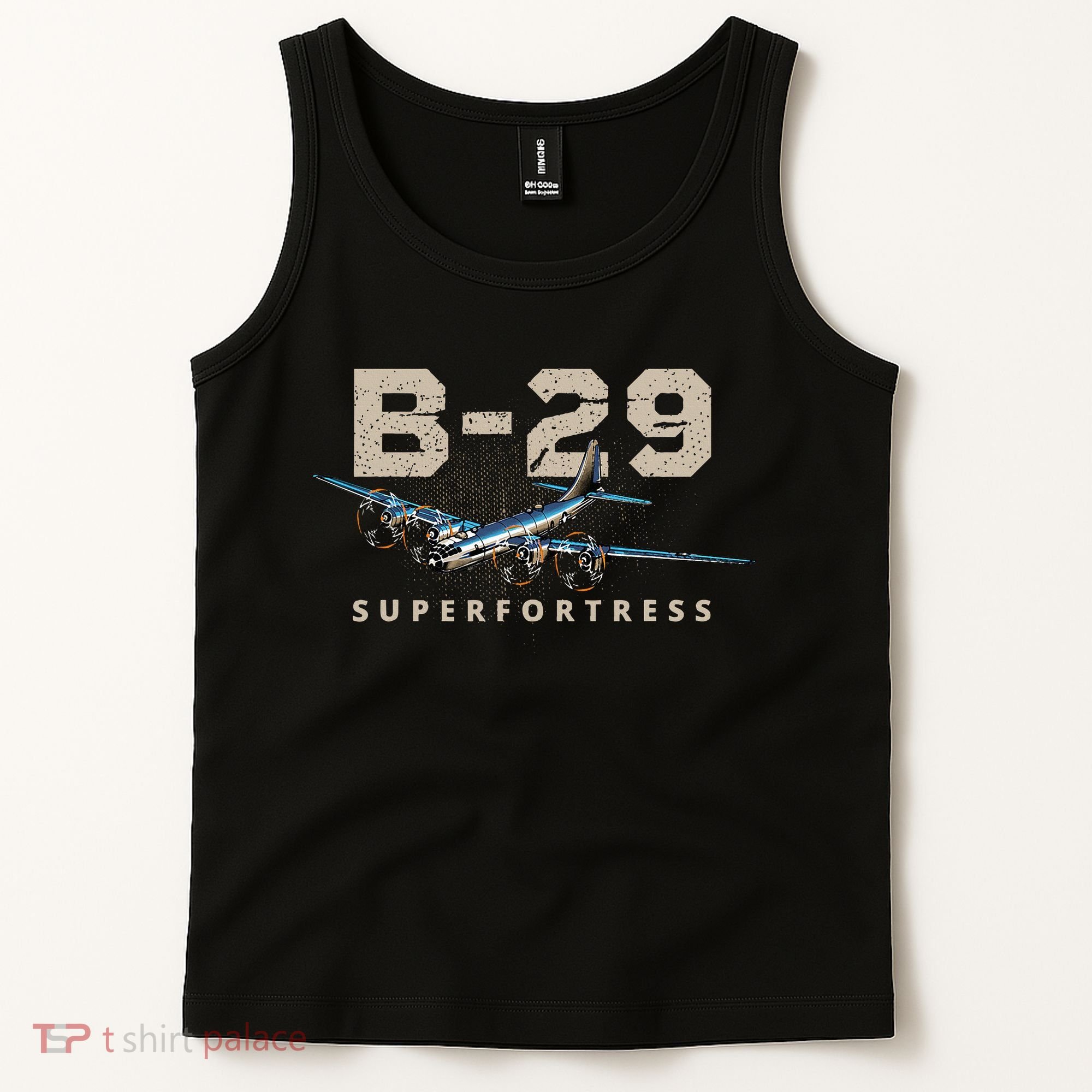 Military Warbird Airplane B29 Superfortress Tank Top