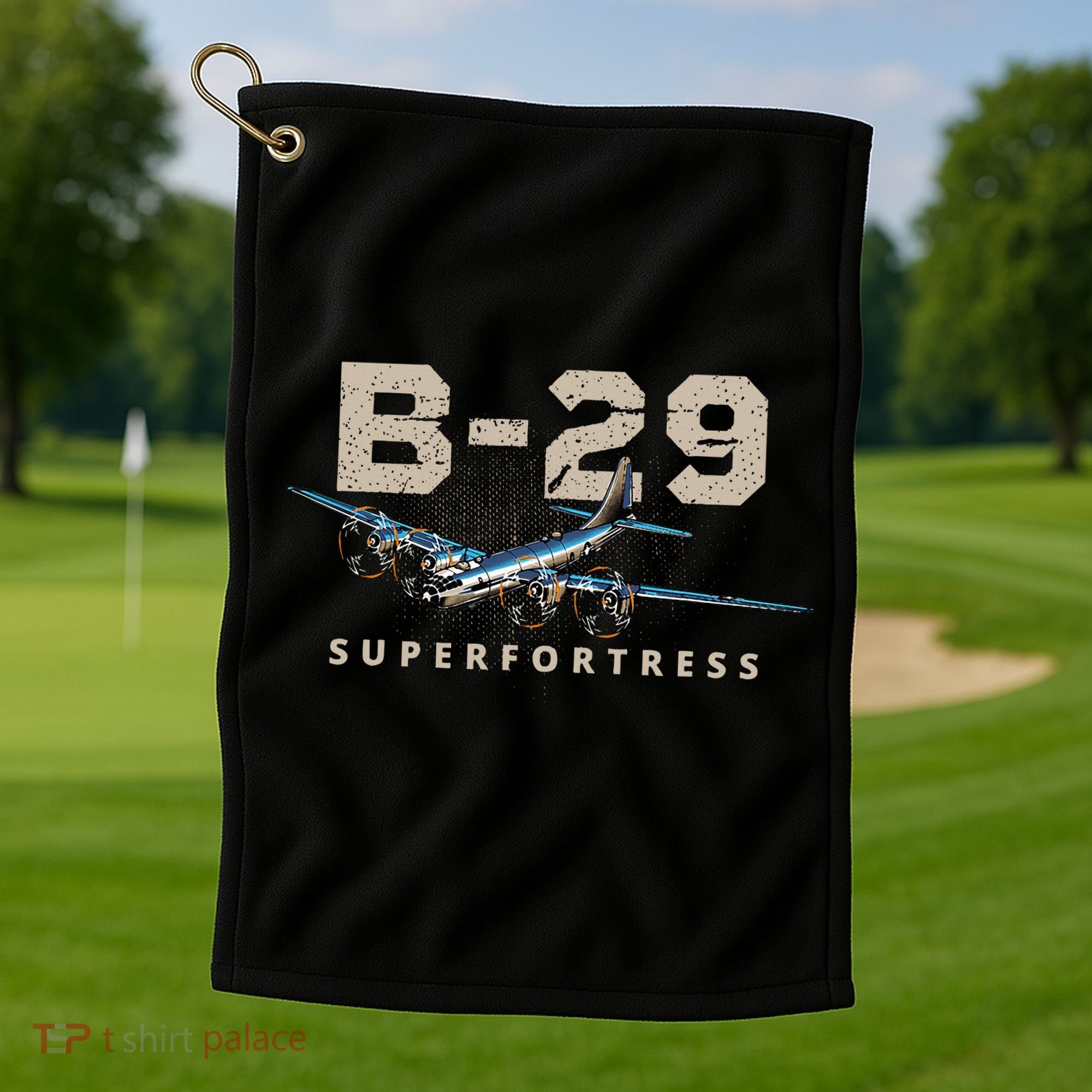 Military Warbird Airplane B29 Superfortress Golf Towel