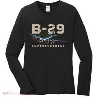 Military Warbird Airplane B29 Superfortress Women's Long Sleeve Shirt thumb 0
