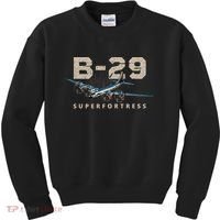 Military Warbird Airplane B29 Superfortress Kids Sweatshirt thumb 0