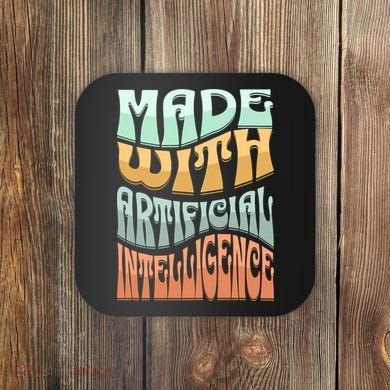Made With Artificial Intelligence Coaster